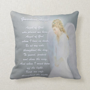 Guardian Angel Poem Throw Pillow