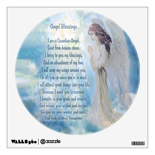 Guardian Angel Poem Wall Decal (Front)