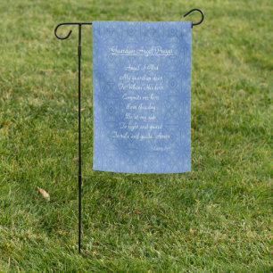 Guardian Angel Prayer Blue  Garden Flag