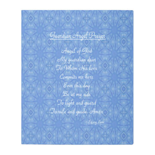 Guardian Angel Prayer Blue Metal Print