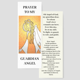Guardian angel prayer Bookmark