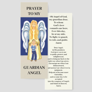 Guardian angel prayer boys Bookmark
