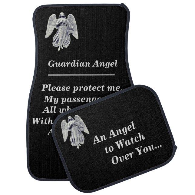 Guardian Angel Prayer Car Floor Mat (Set)