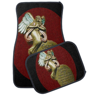 Guardian angel prayer car mat