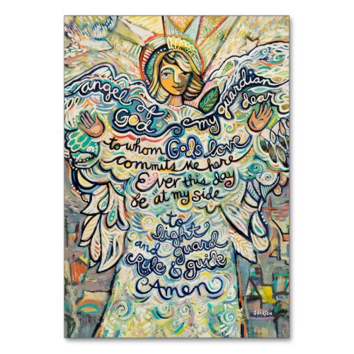 Guardian Angel prayer card