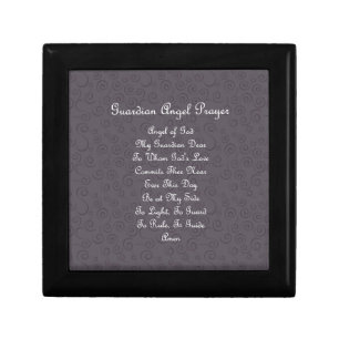 Guardian Angel Prayer Charcoal Gift Box