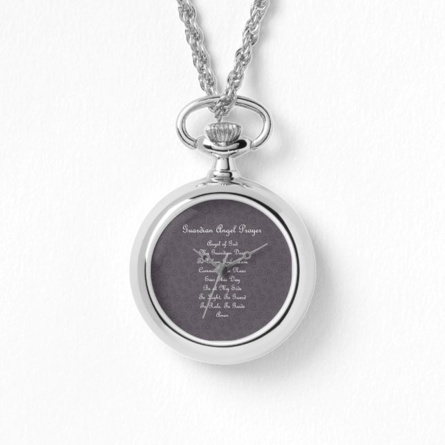 Guardian Angel Prayer Charcoal Watch (Front)