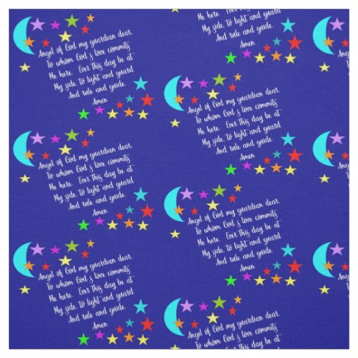 Guardian Angel Prayer Fabric