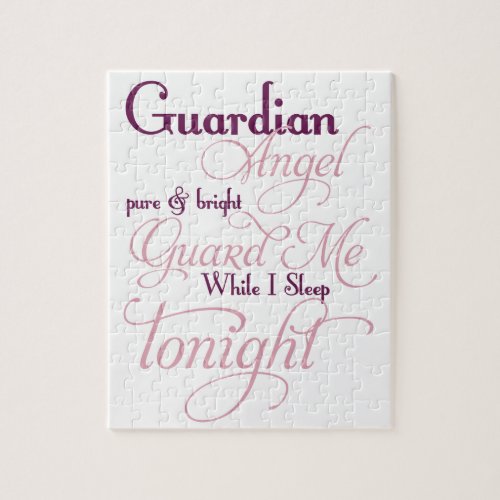 Guardian Angel Prayer Jigsaw Puzzle