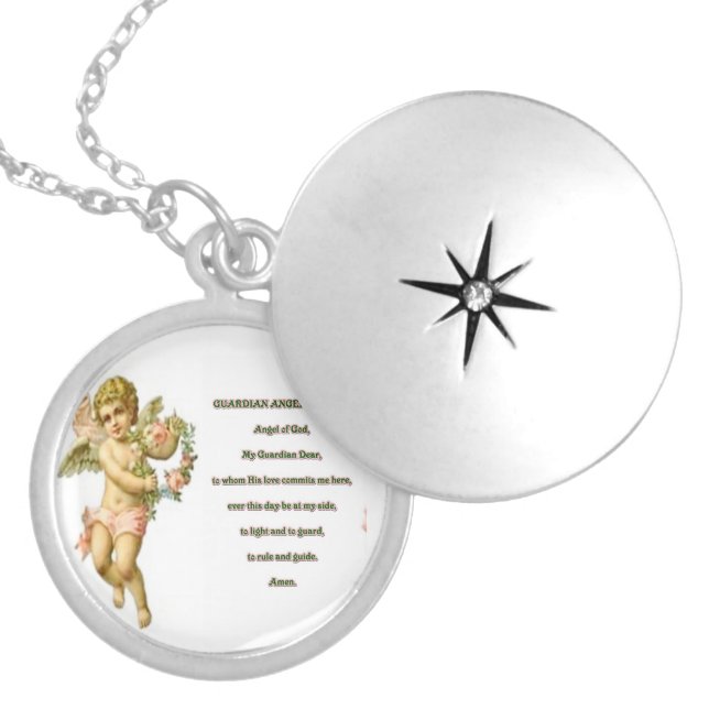 Guardian angel prayer necklace (Front)