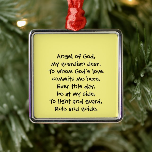 Guardian Angel Prayer Ornament (Tree)