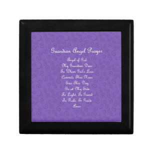 Guardian Angel Prayer Purple Gift Box