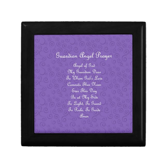 Guardian Angel Prayer Purple Gift Box (Front)