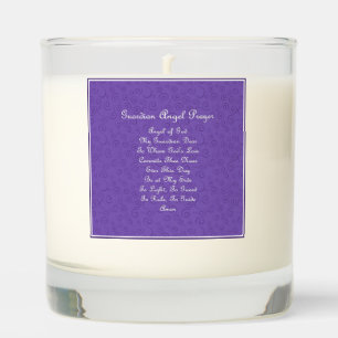 Guardian Angel Prayer Purple Scented Candle