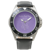 Guardian Angel Prayer Purple