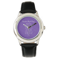 Guardian Angel Prayer Purple