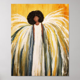 Guardian Angel Premium Canvas Gloss Poster (8x10)