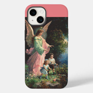 Guardian angel protecting children near a ledge Case-Mate iPhone 14 case