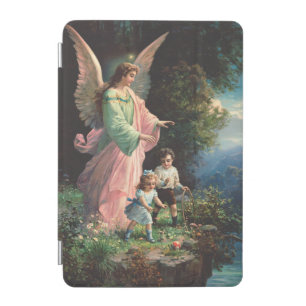 Guardian angel protecting children near a ledge iPad mini cover