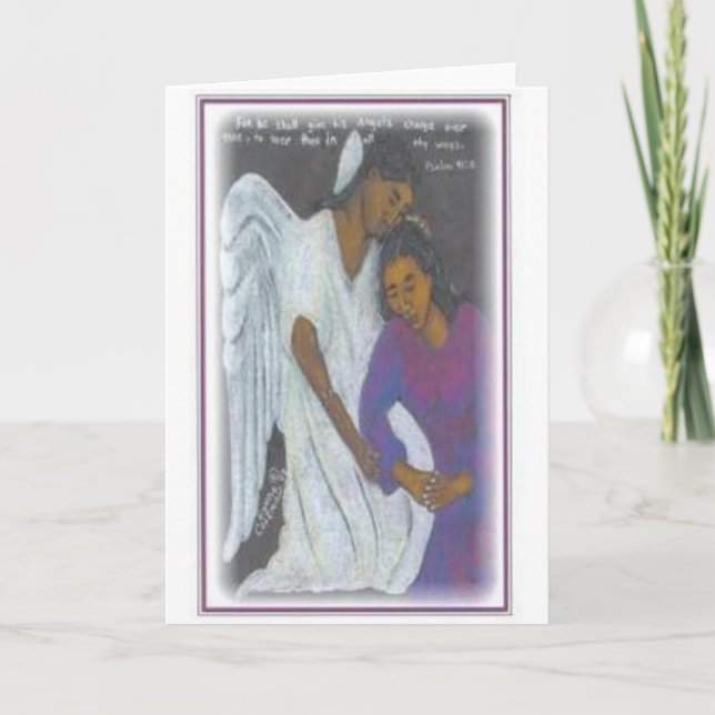Guardian Angel (Psalm 91:11) Card (Front)