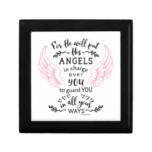 Guardian Angel Psalm 91 Bible Scripture Gift Box