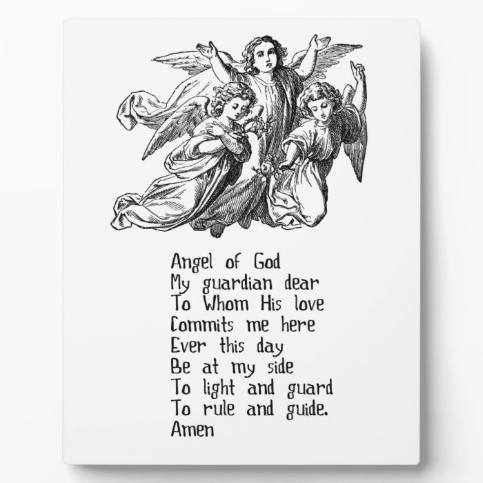 Guardian Angel Quote Display Plaque