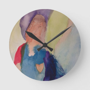 Guardian Angel Round Clock