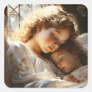 Guardian Angel Square Sticker