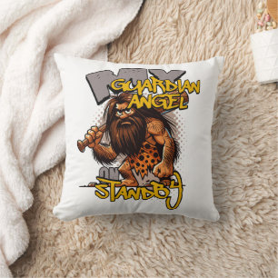 Guardian angel throw pillow