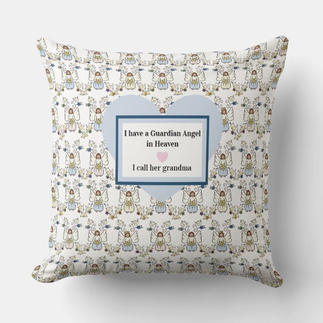 Guardian Angel Throw Pillow, Square Pillow (Front)