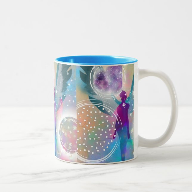 Guardian Angel Two-Tone Coffee Mug (Right)