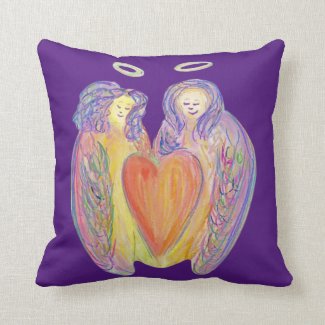 Guardian Angel Wings Love Decorative Throw Pillow