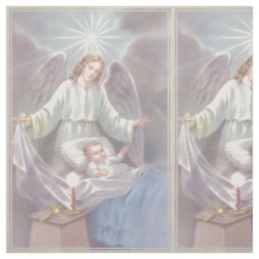 Guardian Angel with Child Fabric