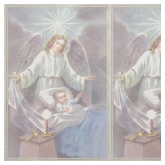 Guardian Angel with Child Fabric (Swatch)