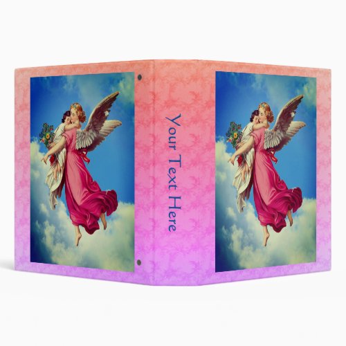 Guardian Angel With Child Personalized 3 Ring Binder
