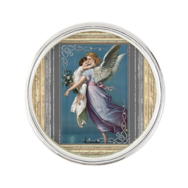 Guardian Angel With Child Pin (Front)