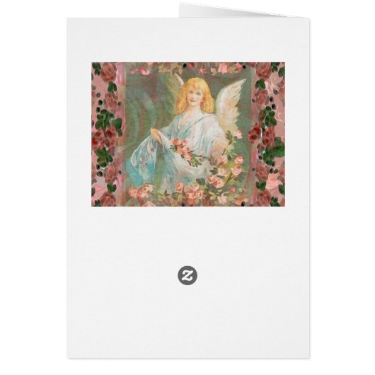 Guardian Angel with Pink Roses (Back)