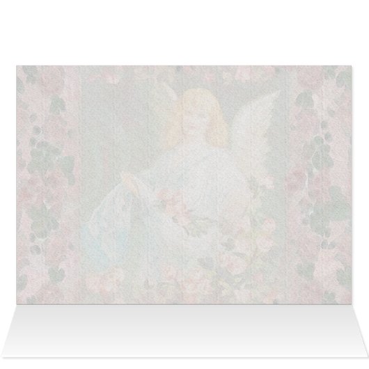 Guardian Angel with Pink Roses (Inside Horizontal (Top))