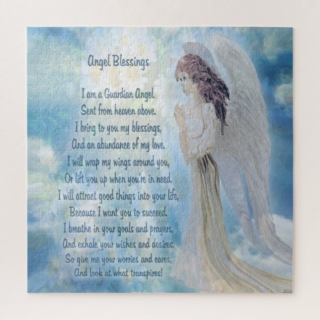 Guardian Angel with Poem Jigsaw Puzzle (Vertical)