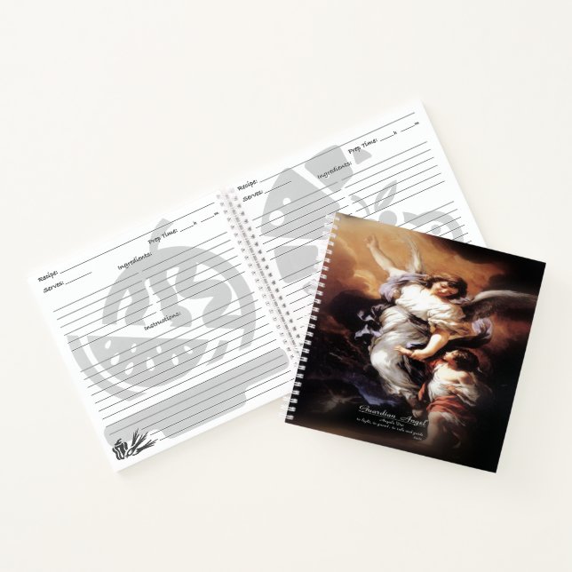 Guardian Angel with Prayer Notebook (Inside)