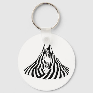 Guardian Angel Woman with little girl Art Keychain