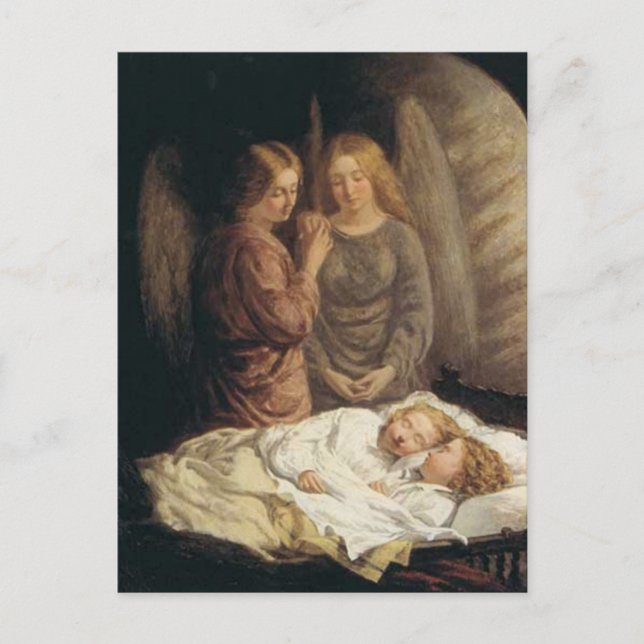 Guardian Angels Christmas Postcard (Front)