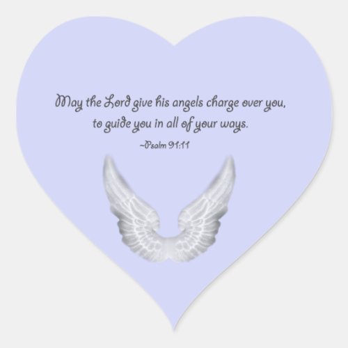 guardian angels heart sticker