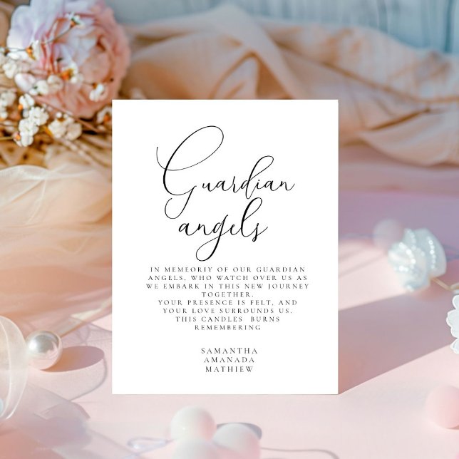 Guardian Angels  In Loving Memory Wedding Sign (Creator Uploaded)