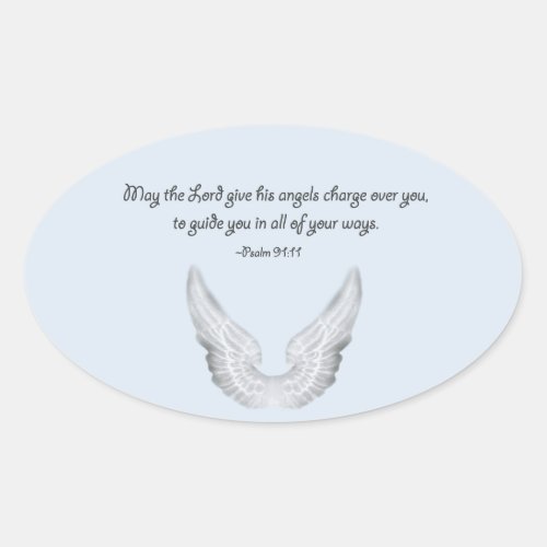 guardian angels oval sticker