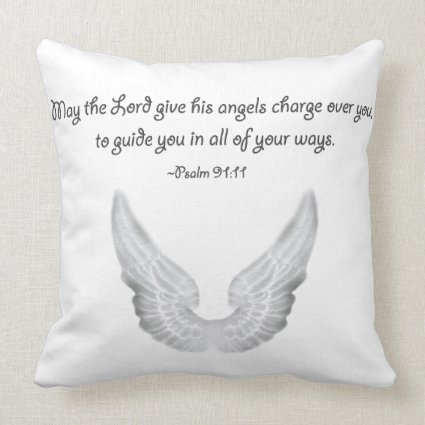 guardian angels throw pillow