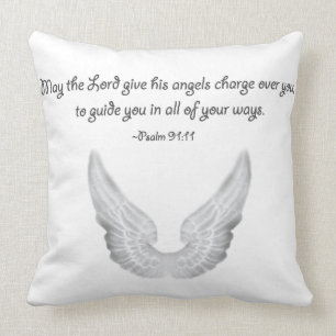 guardian angels throw pillow