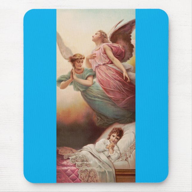 Guardian angels with child mouse pad (Front)