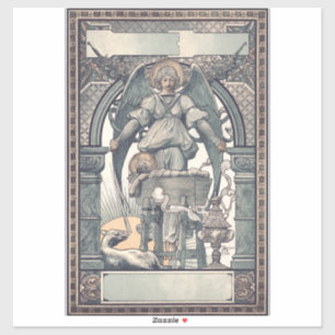 Guardian angels with Jesus child Sticker