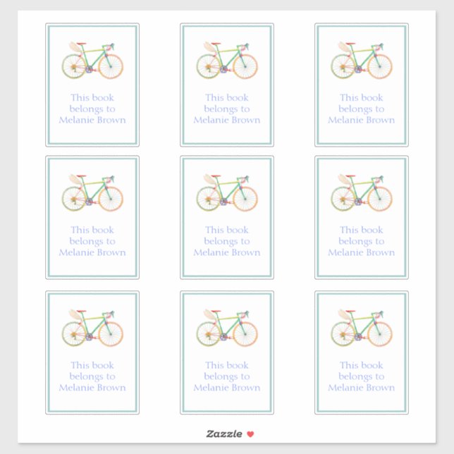 Guardian Bike Bookplate Sticker (Sheet)